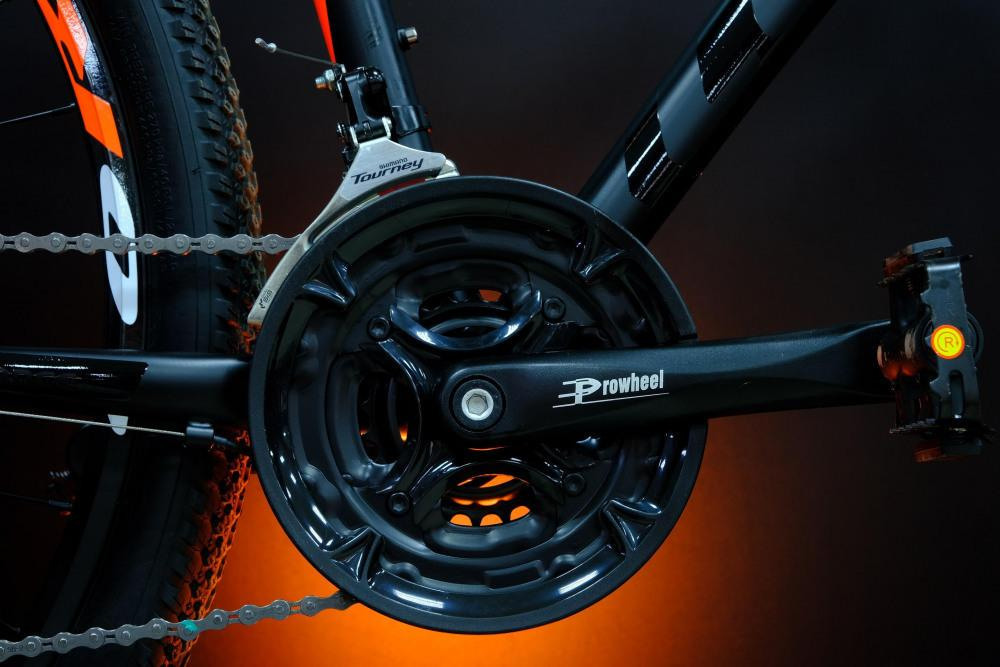 Lorak Sel 9150 Матовый Чёрный/Оранжевый 21р (на рост 183-190)